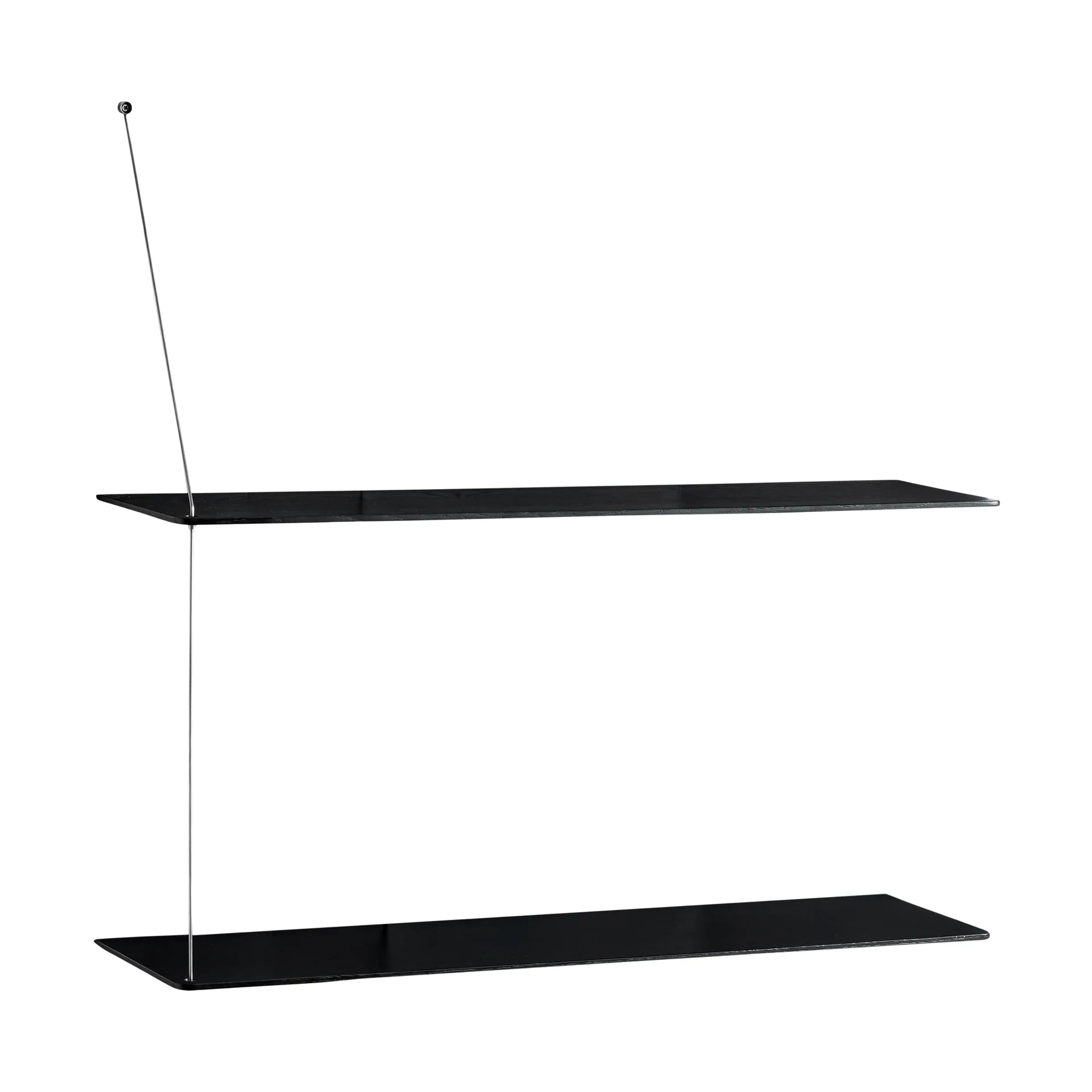 Estantería Stedge, Roble negro-acero cepillado, 80 cm, 2 estantes Woud Estantería Stedge, Roble negro-acero cepillado, 80 cm, 2 estantes Woud