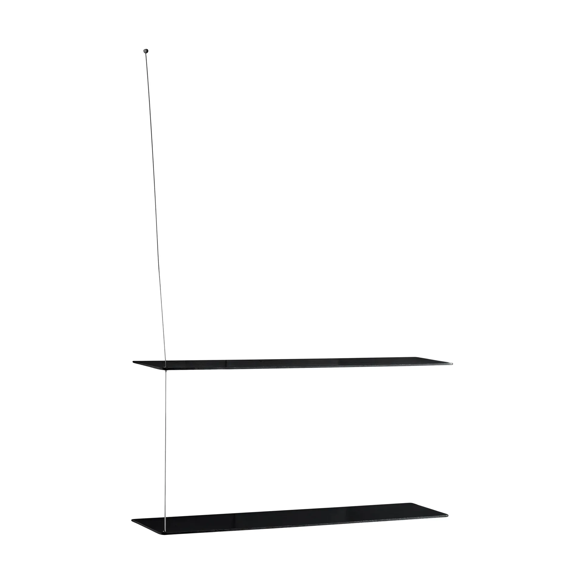 Estantería Stedge, Roble negro-acero cepillado, 80 cm, 2 estantes Woud Estantería Stedge, Roble negro-acero cepillado, 80 cm, 2 estantes Woud