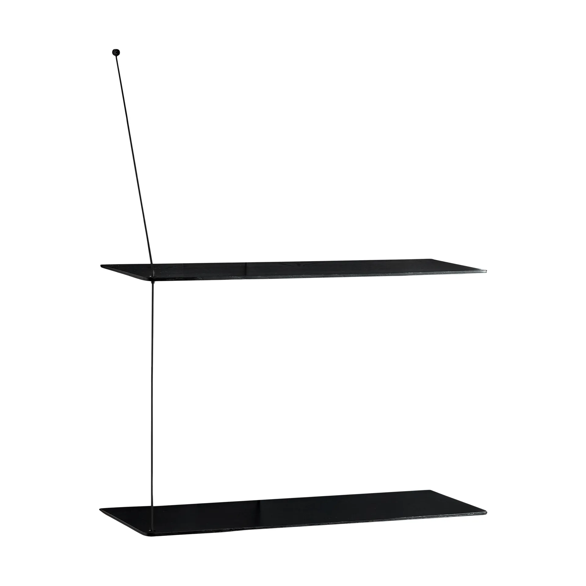 Estantería Stedge, Roble negro-negro, 2 estantes, 60 cm Woud Estantería Stedge, Roble negro-negro, 2 estantes, 60 cm Woud