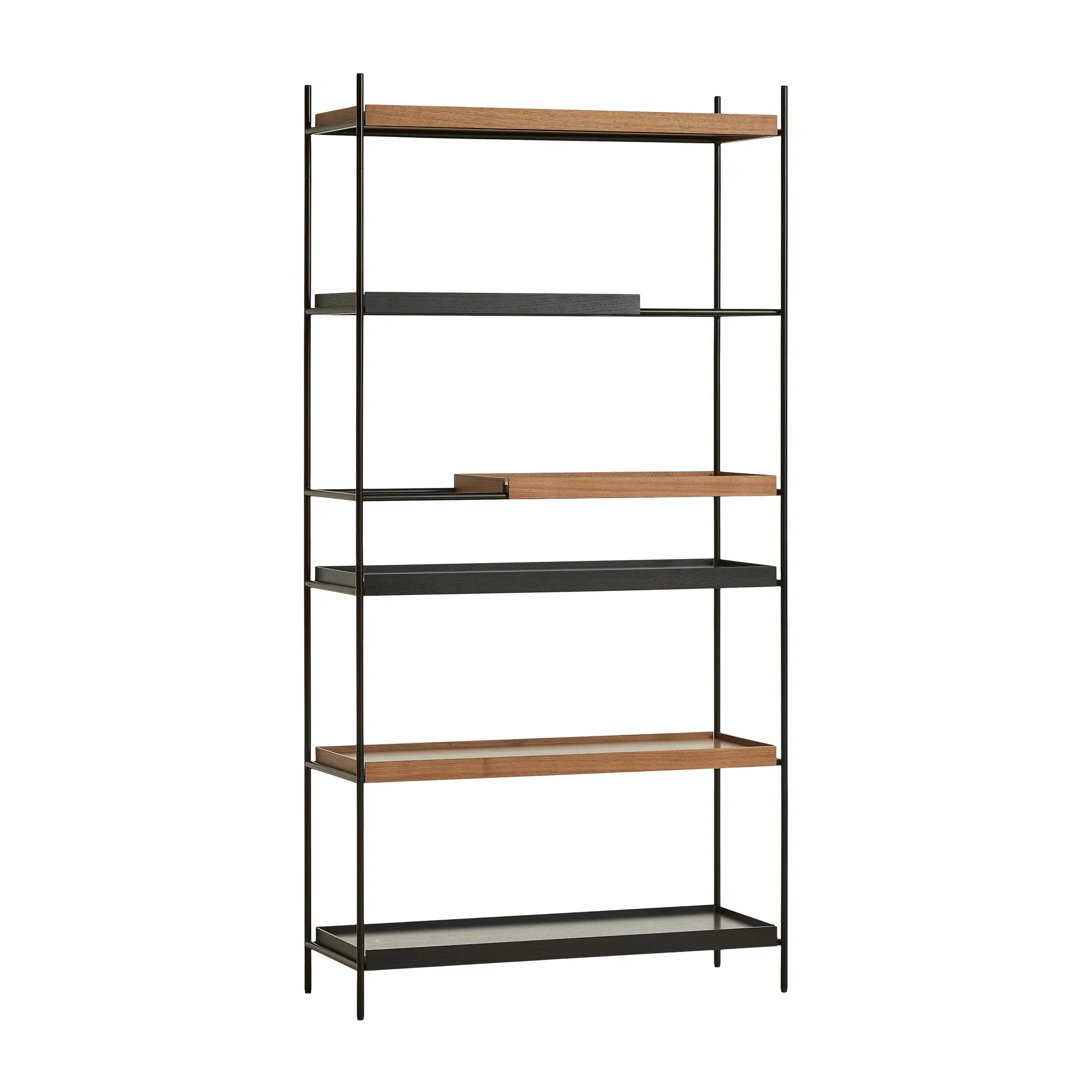 Estantería Tray alta nogal, 100x201 cm, Style 2 Woud