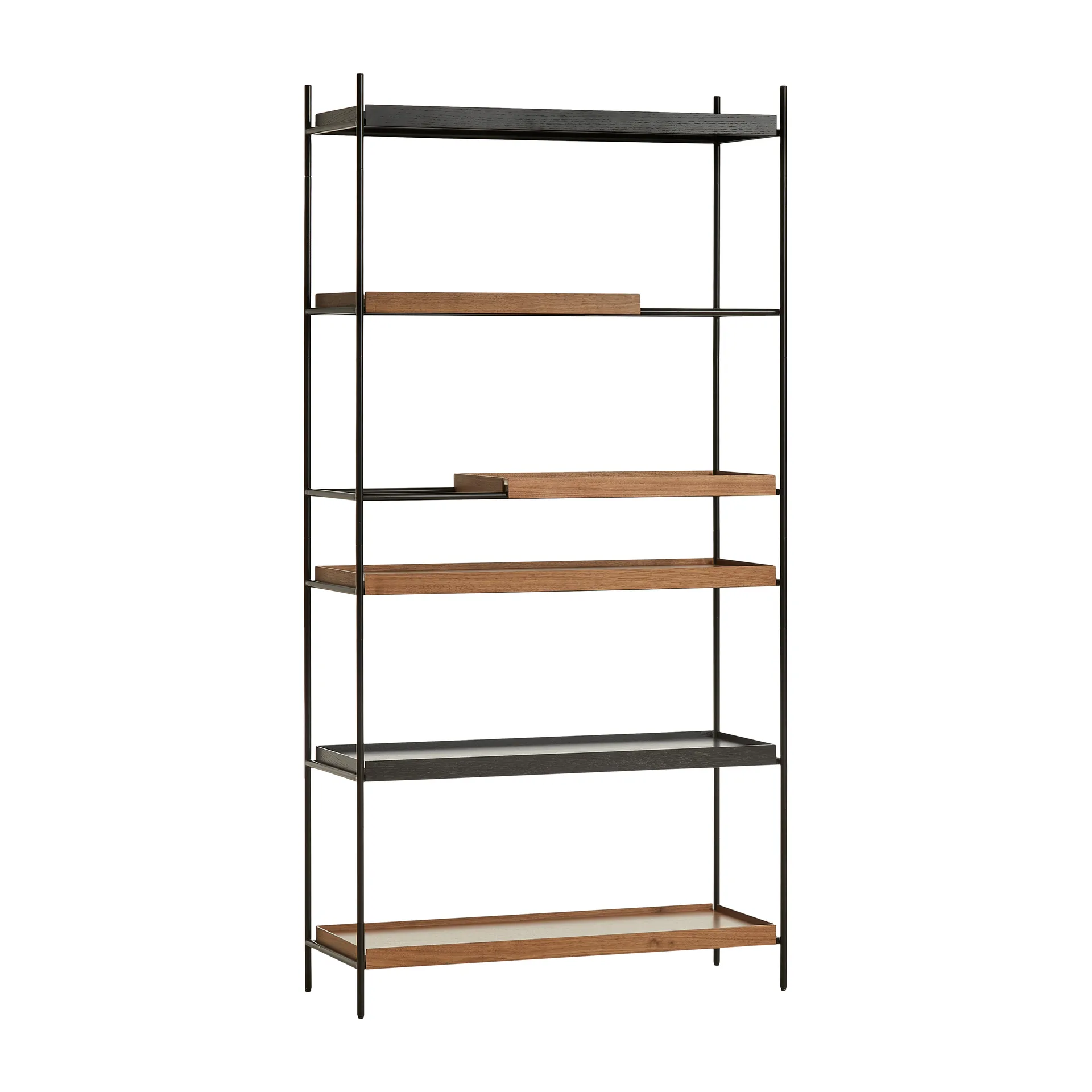 Estantería Tray alta nogal, 100x201 cm, Style 4 Woud