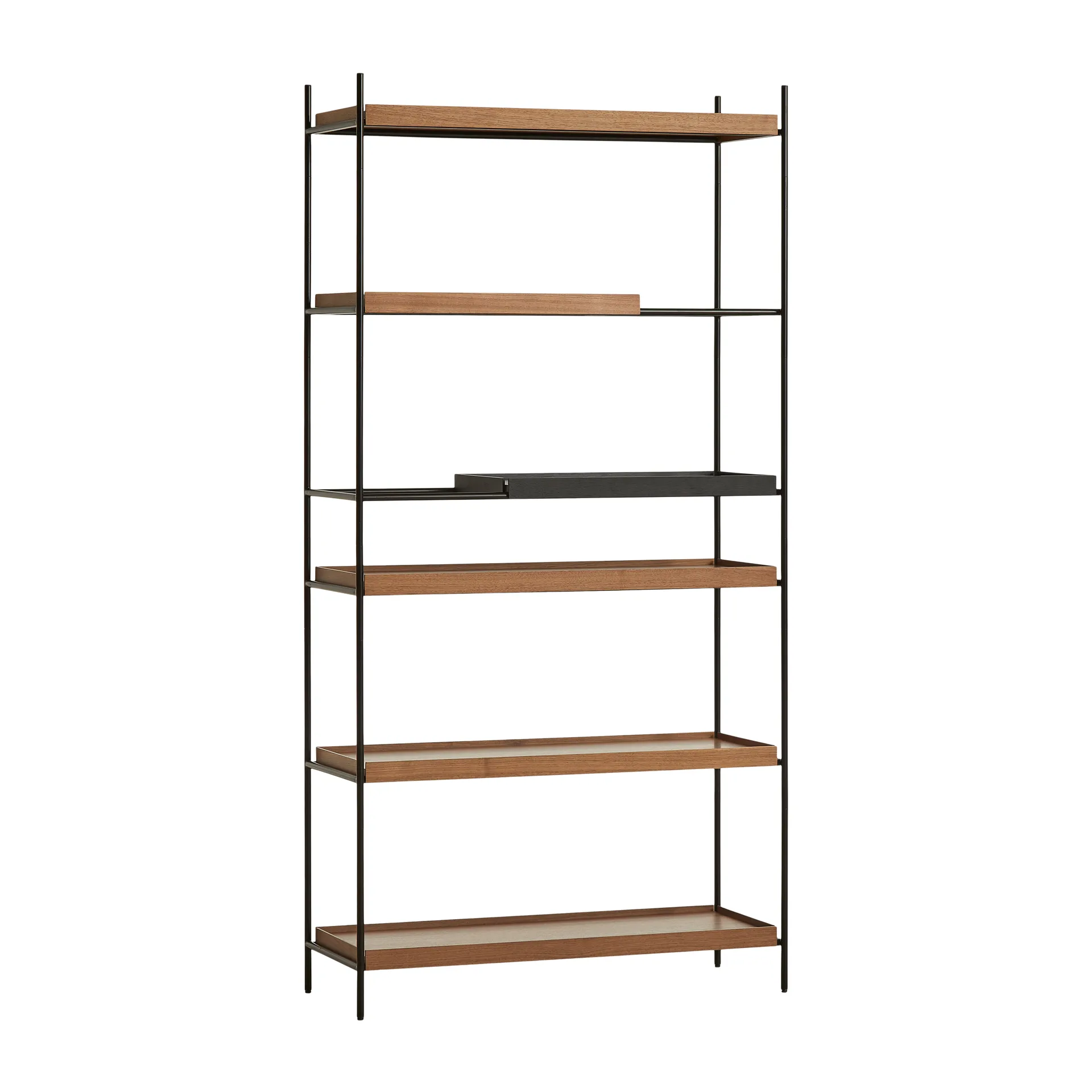 Estantería Tray alta nogal, 100x201 cm, Style 6 Woud