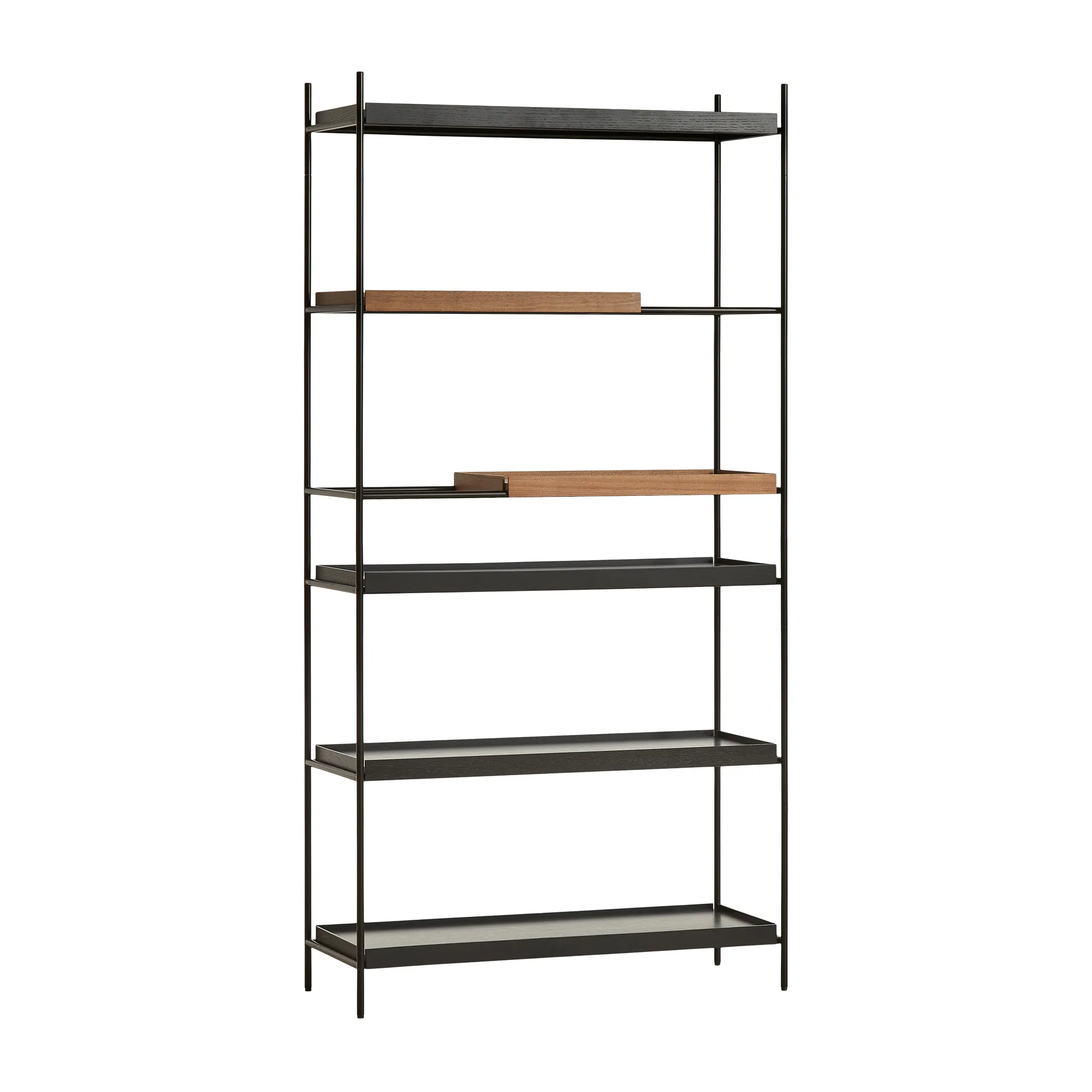 Estantería Tray alta nogal, 100x201 cm, Style 7 Woud