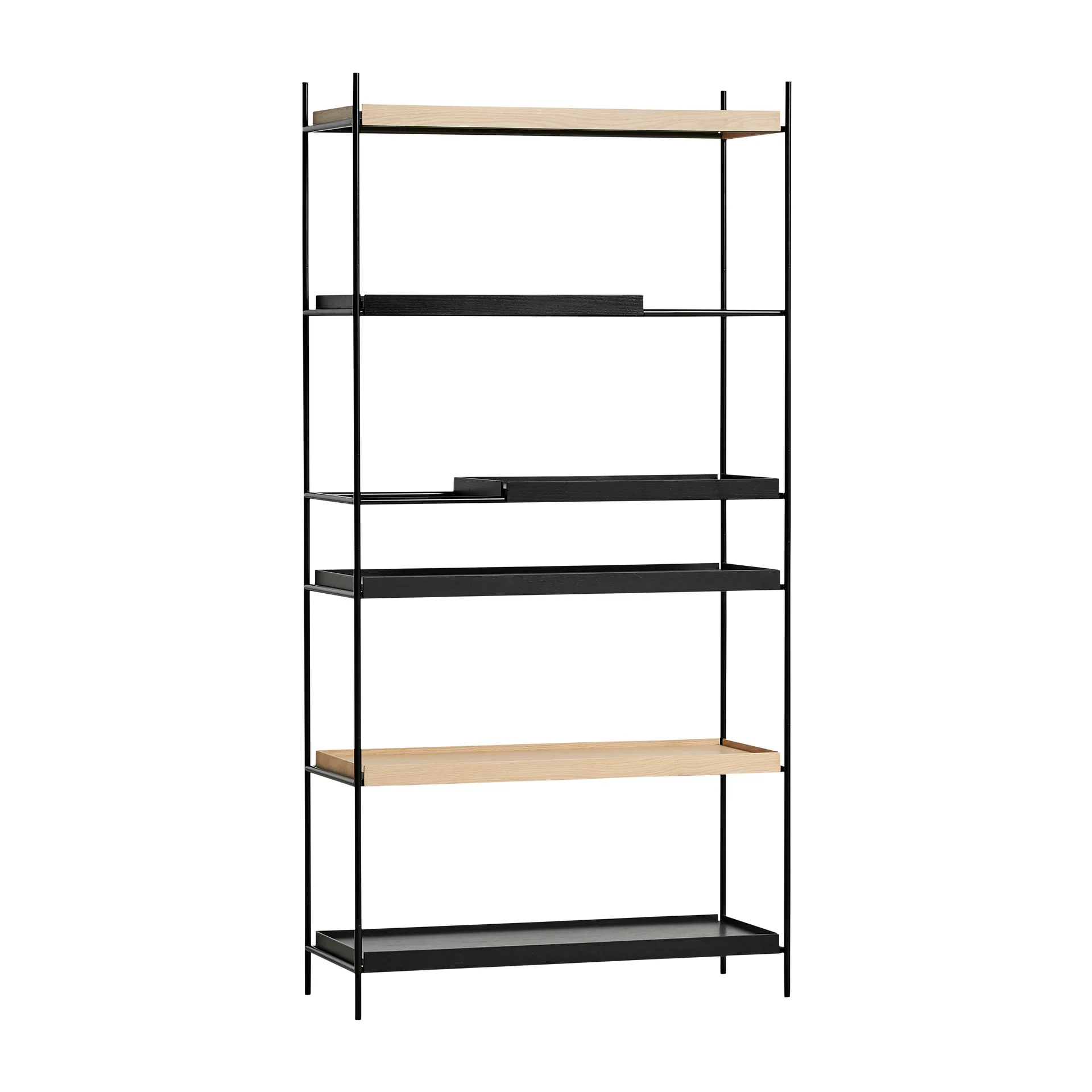 Estantería Tray alta roble, 100x201 cm, Style 4 Woud