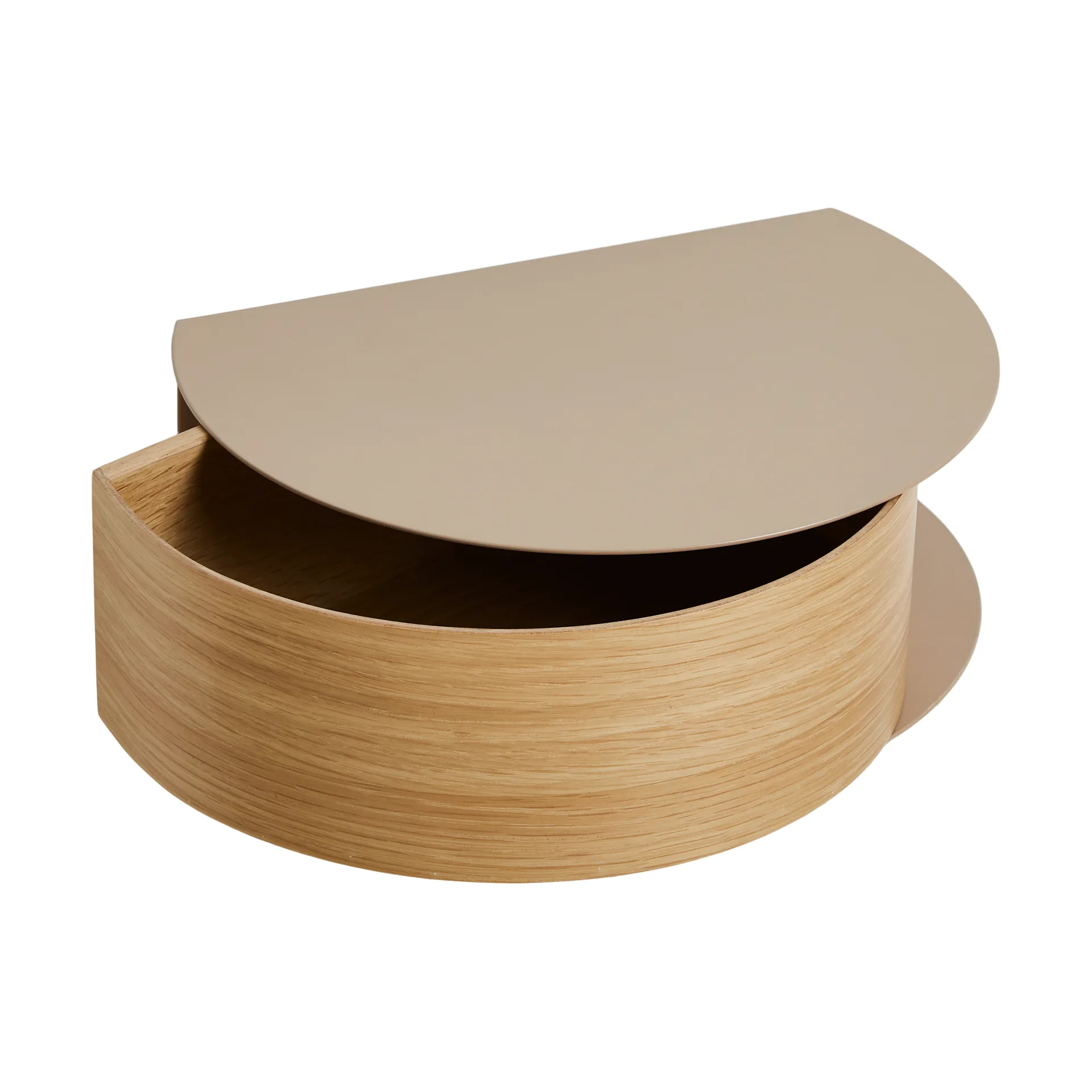 Estantería Wallie, Beige-roble Woud
