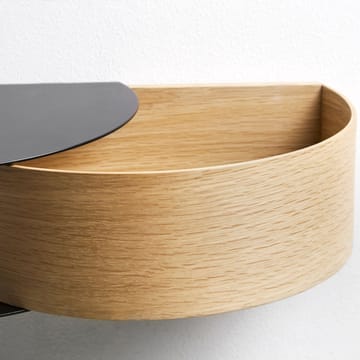 Estantería Wallie - negro, roble - Woud
