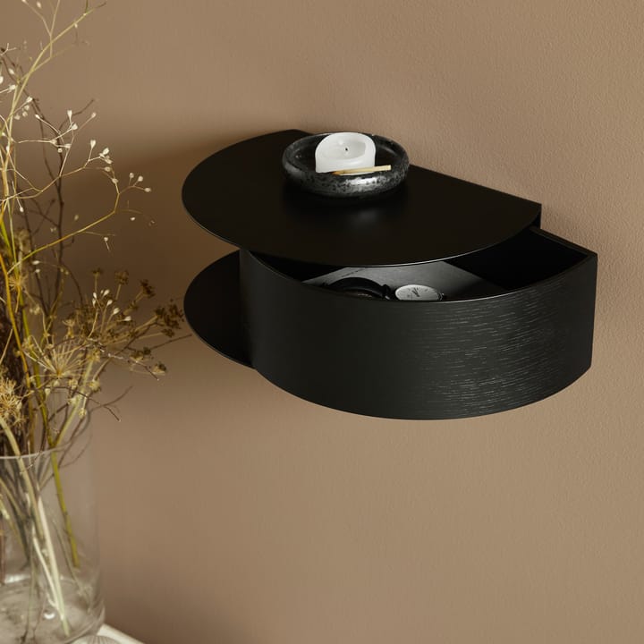 Estantería Wallie, negro Woud