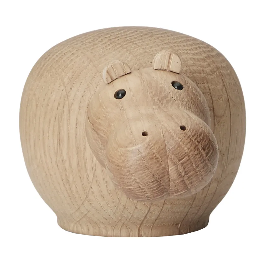 Figura de madera Hibo hipopótamo, Mini Woud