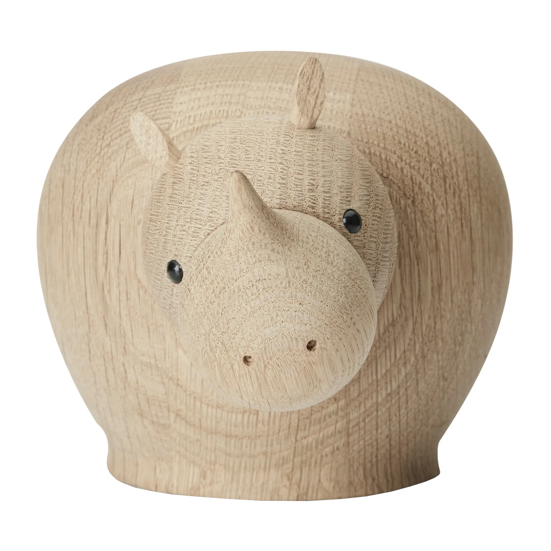 Figura de madera Rina rinocerante, Medium Woud
