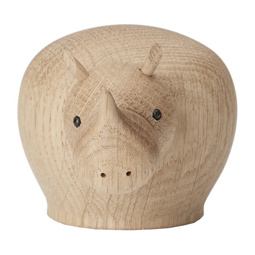 Figura de madera Rina rinocerante, Mini Woud