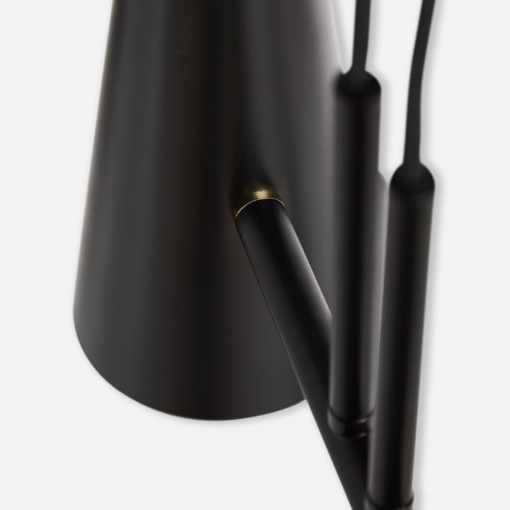 Lámpara colgante Cono 2 pantallas, negro Woud