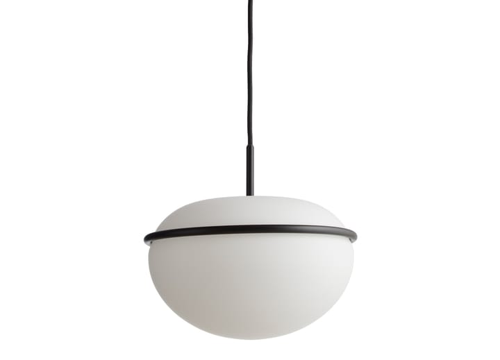 Lámpara colgante Pump, negro, opal Woud