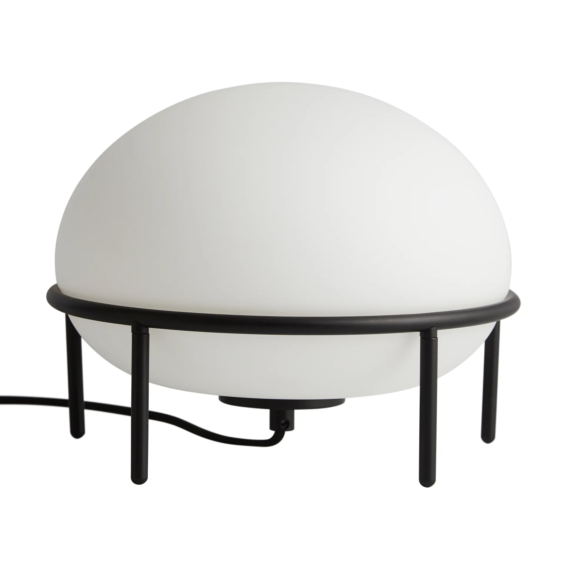 Lámpara de mesa Pump, negro, opal Woud