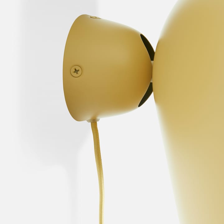 Lámpara de pared Kuppi 2.0, amarillo mostaza Woud
