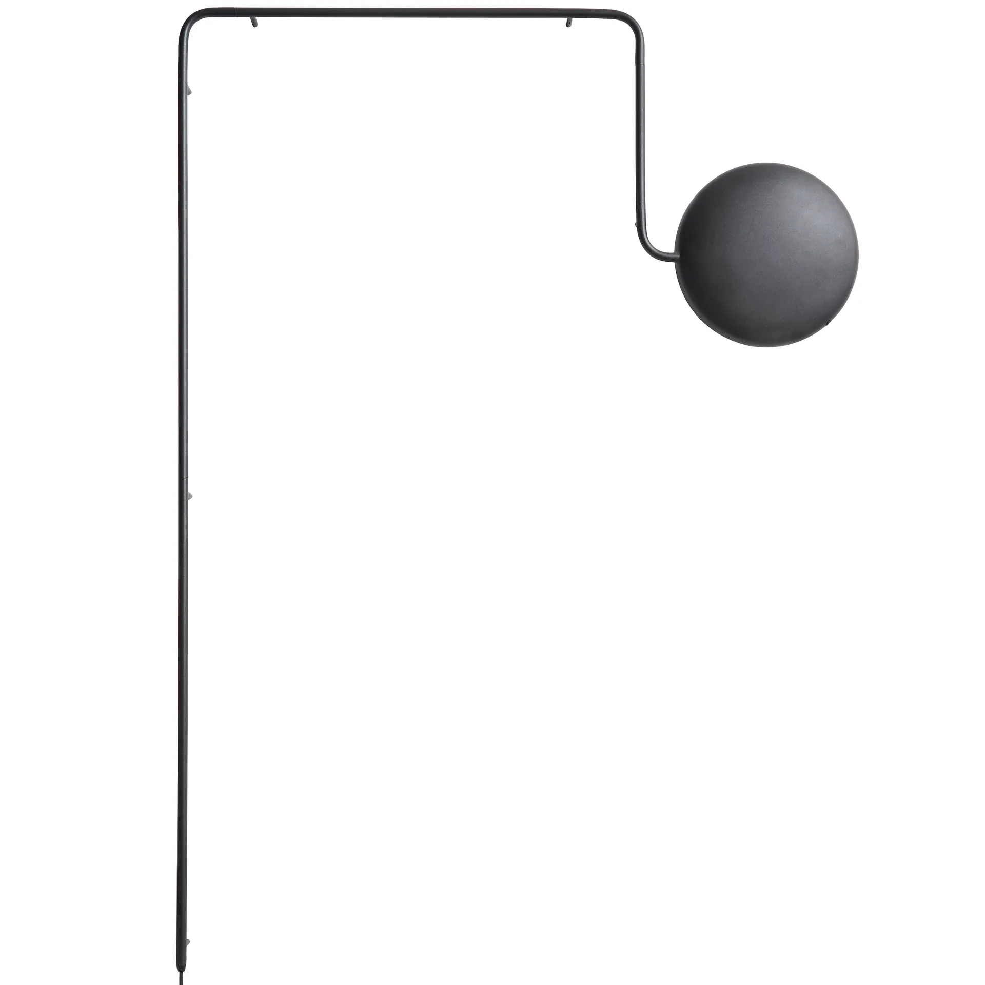 Lámpara de pared Mercury, negro Woud