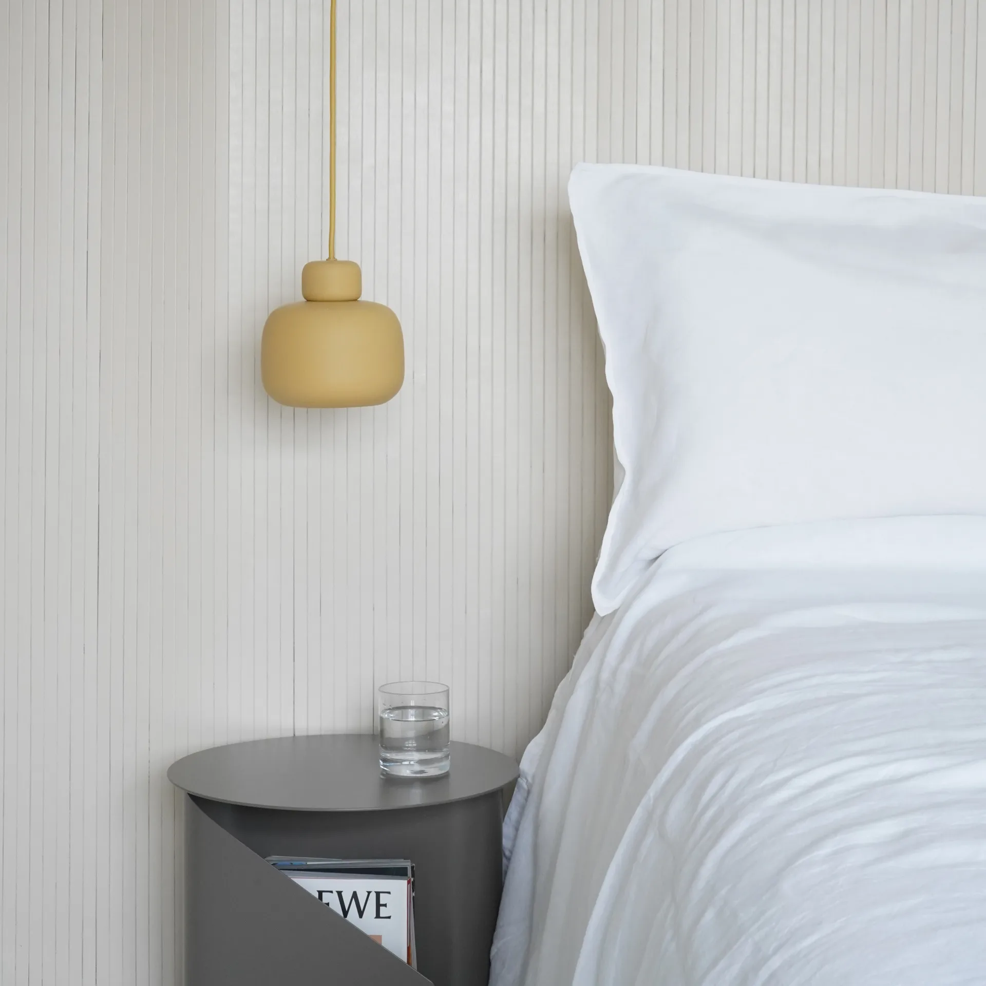 Lámpara de techo Stone S, amarillo mostaza Woud