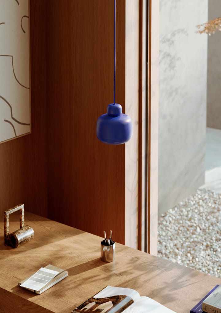 Lámpara de techo Stone S, Cobalt blue Woud
