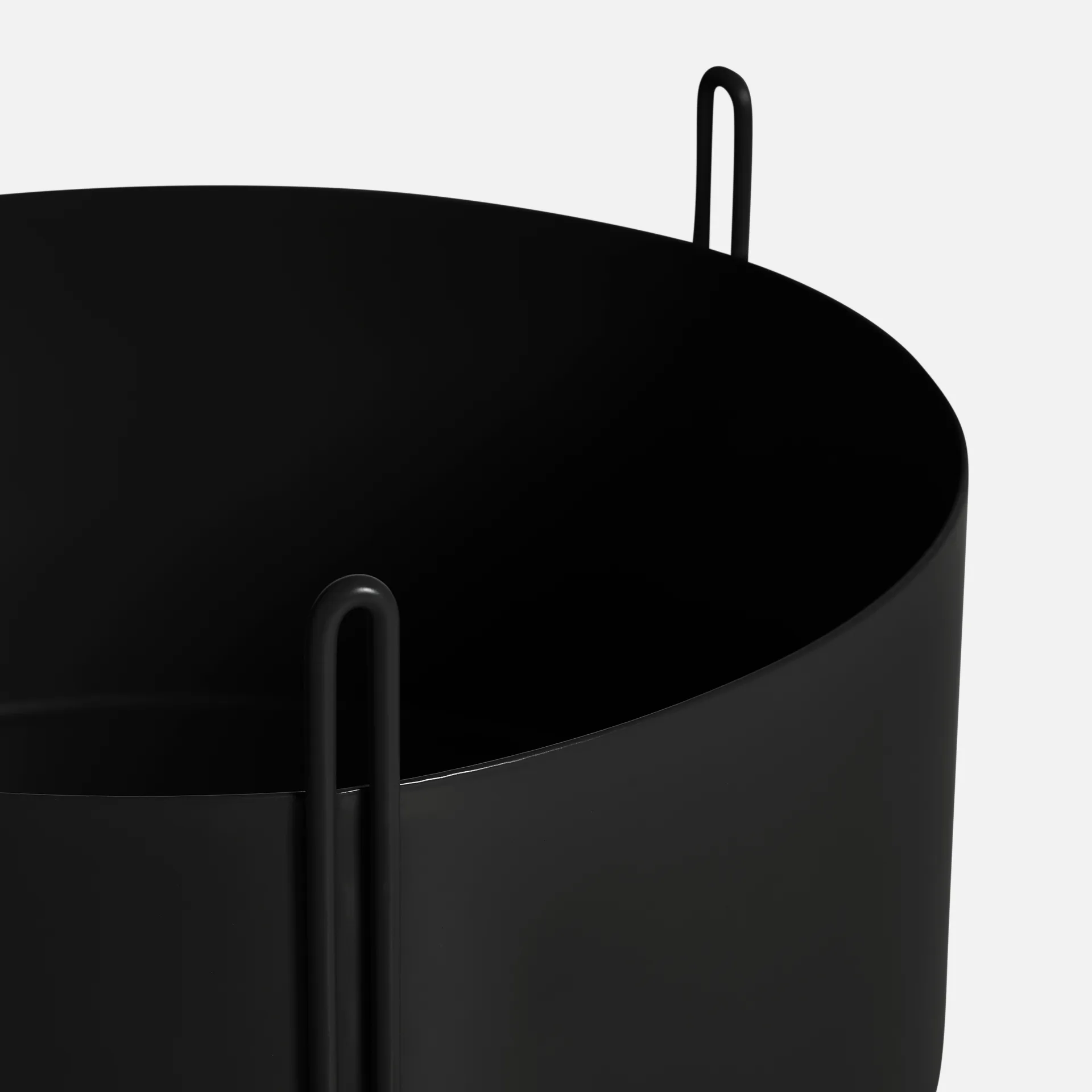 Maceta Pidestall large Ø40 cm, negro Woud