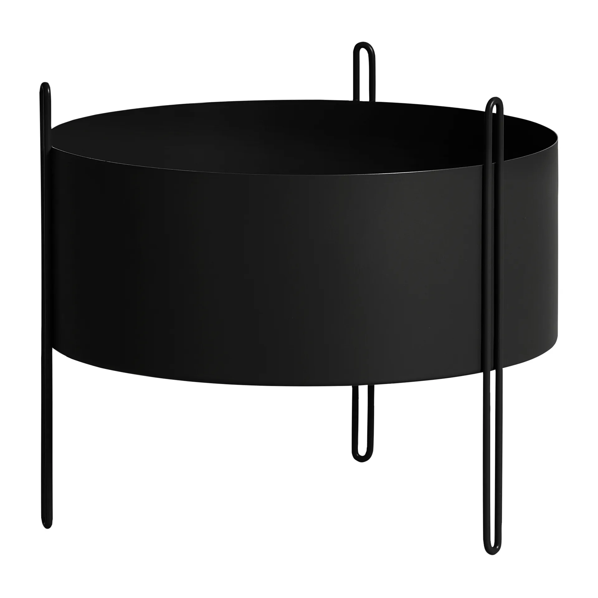 Maceta Pidestall mediana Ø40 cm, negro Woud