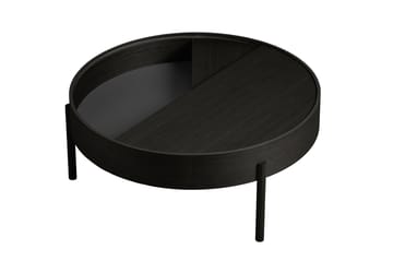 Mesa auxiliar Arc Ø89 cm - Fresno pintado negro - Woud