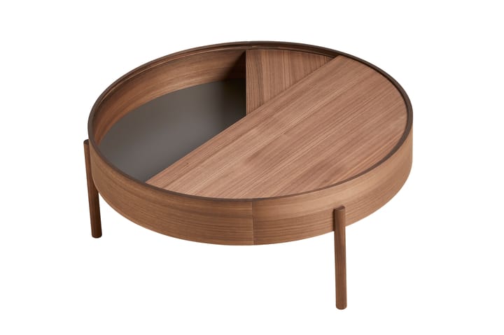 Mesa auxiliar Arc Ø89 cm, Nogal Woud
