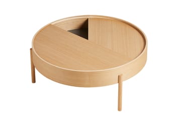 Mesa auxiliar Arc Ø89 cm - Roble tratado con aceite - Woud