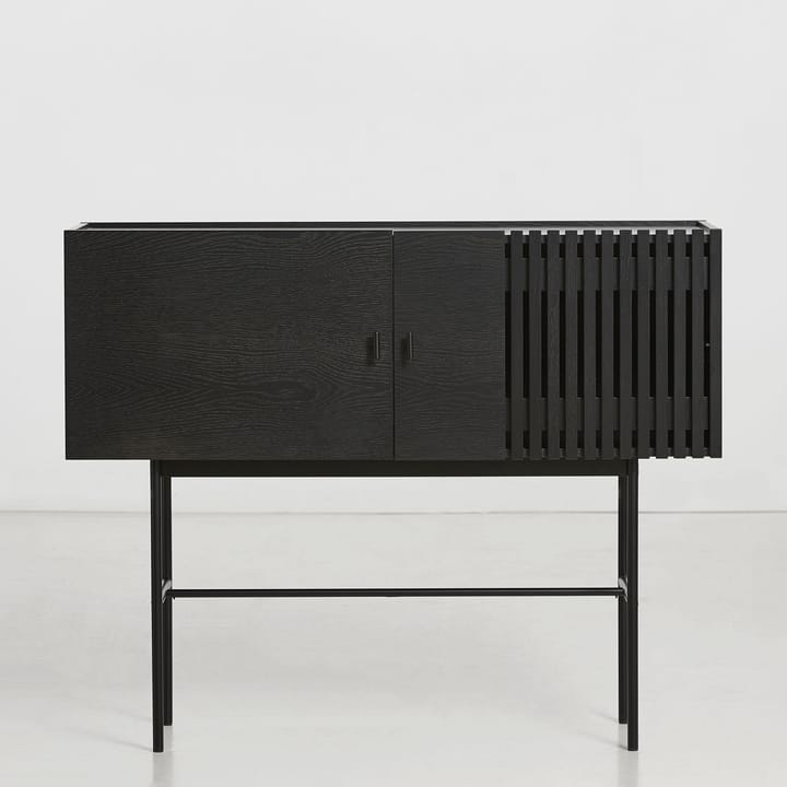Mesa auxiliar Array, 120 cm, Roble pintado de negro Woud