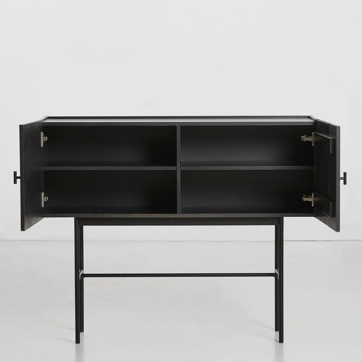 Mesa auxiliar Array, 120 cm, Roble pintado de negro Woud