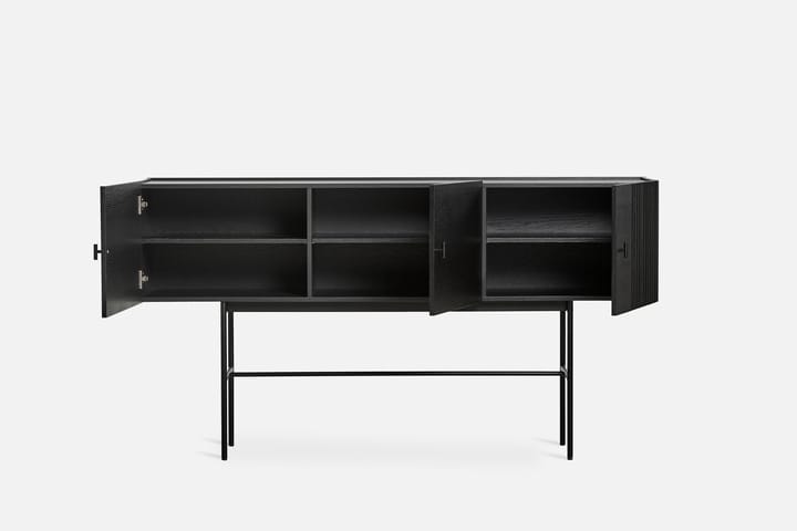 Mesa auxiliar Array, 180 cm, Roble pintado negro Woud