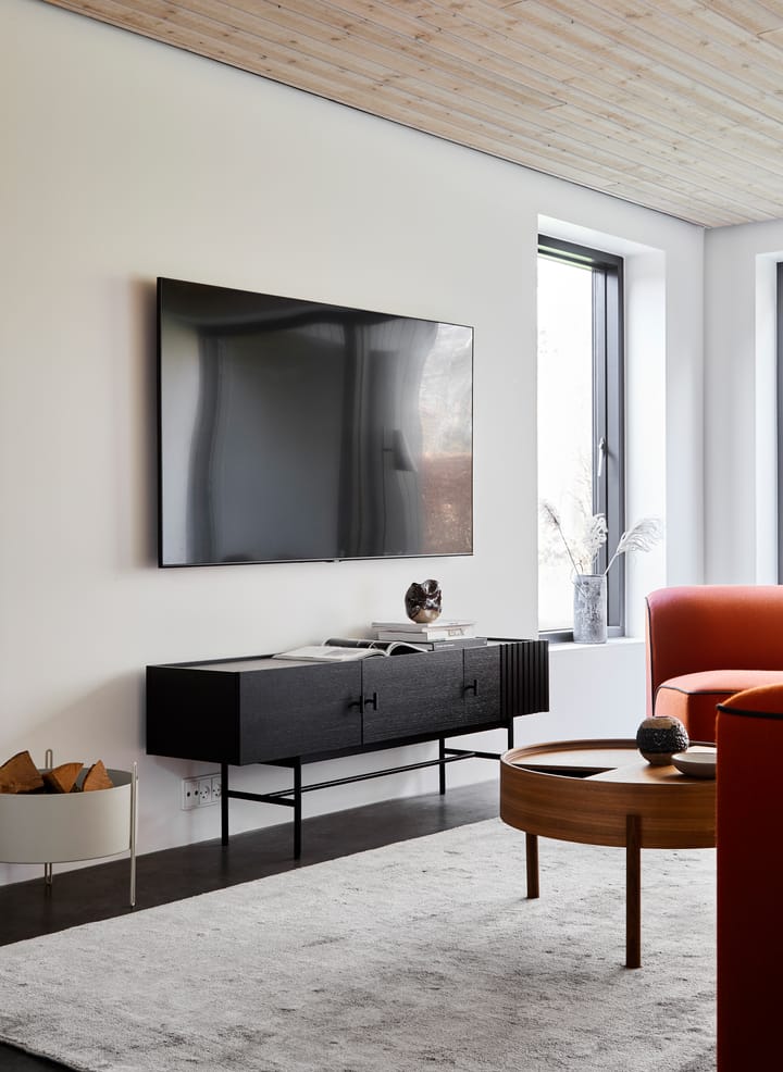 Mesa auxiliar Array, 180 cm, Roble pintado negro Woud