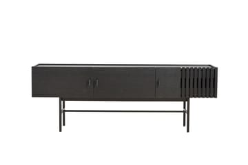 Mesa auxiliar Array baja, 150 cm - Roble pintado negro - Woud