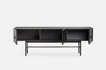 Mesa auxiliar Array baja, 150 cm - Roble pintado negro - Woud