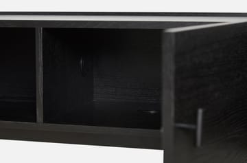 Mesa auxiliar Array baja, 150 cm - Roble pintado negro - Woud
