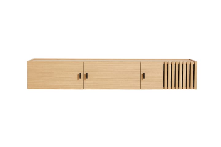 Mesa auxiliar de pared Array, 150 cm, Roble pigmentado blanco Woud