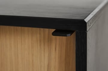 Mesa auxiliar Virka, alto 120 cm - Negro - roble - Woud