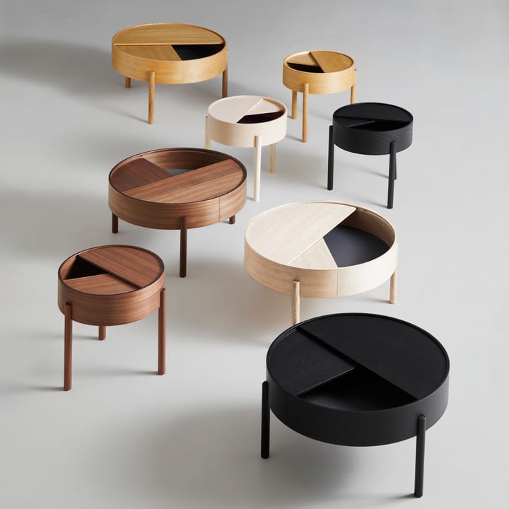 Mesa de centro Arc Ø66 cm, Nogal Woud