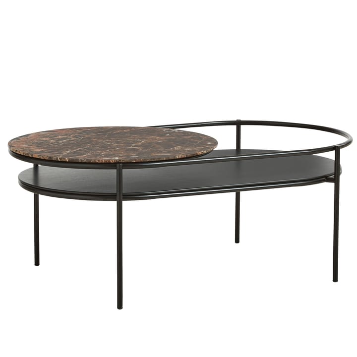 Mesa de centro Verde, mármol marrón Woud