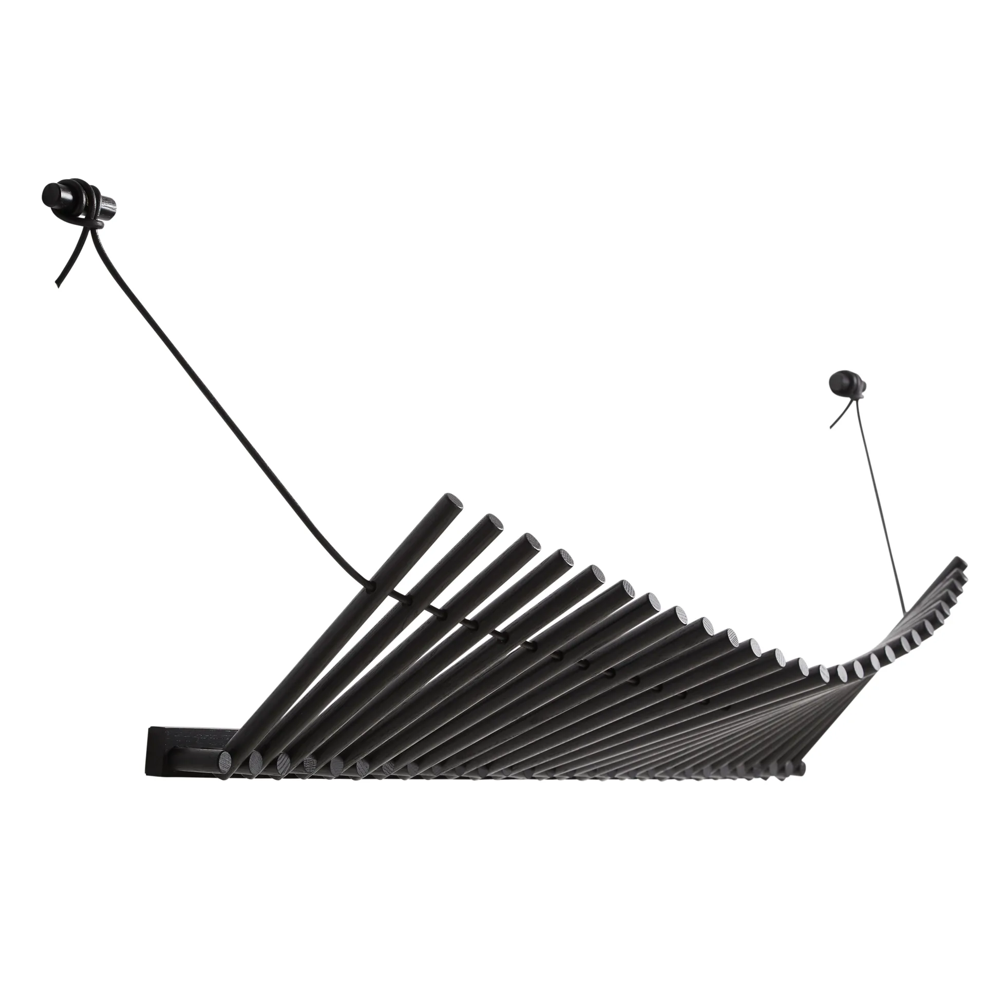 Perchero Knaegt, roble pintado de negro Woud