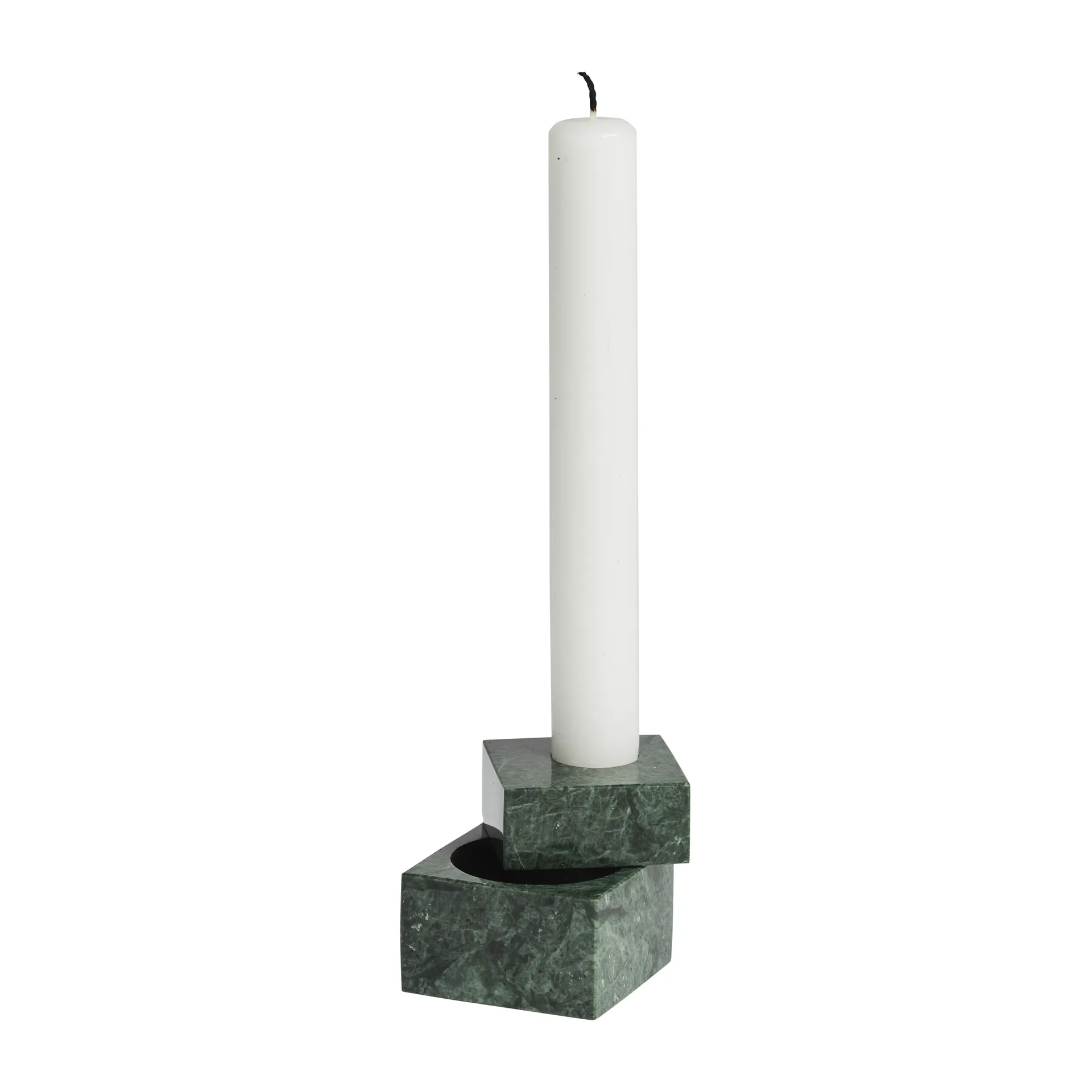 Soporte para velas Jeu de dés 1 mármol, verde Woud