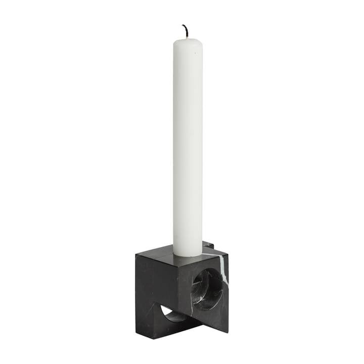 Soporte para velas Jeu de dés 2 mármol - negro - Woud