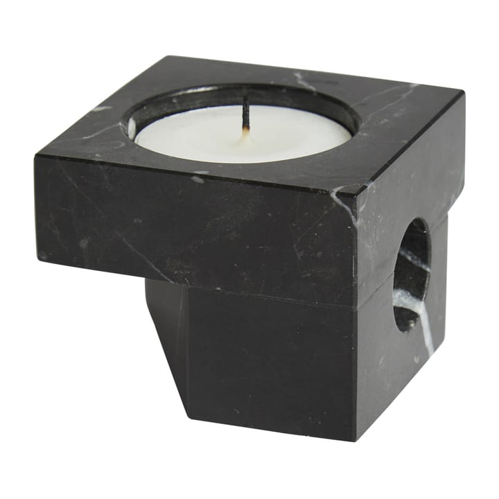 Soporte para velas Jeu de dés 2 mármol - negro - Woud