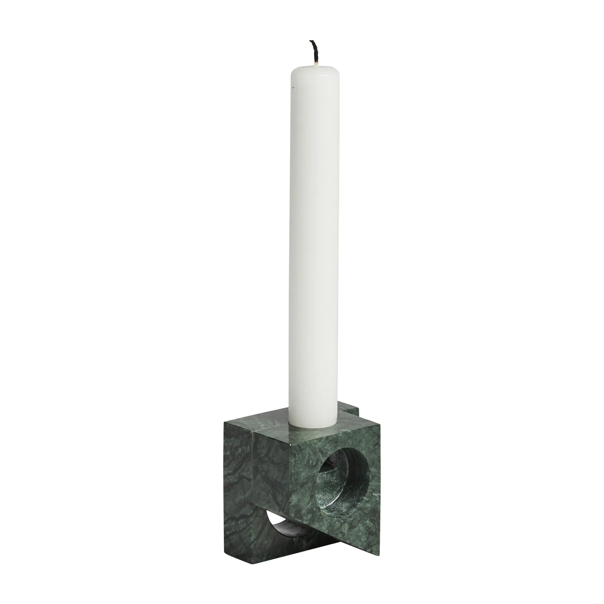 Soporte para velas Jeu de dés 2 mármol, verde Woud