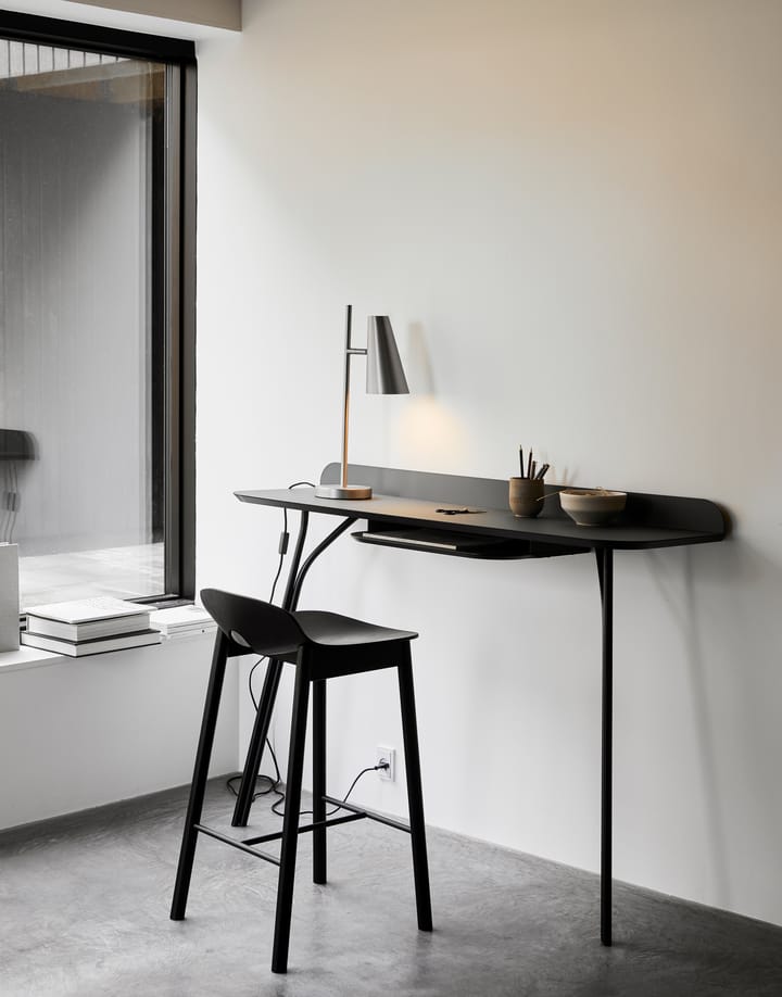 Taburete de bar Mono, negro Woud