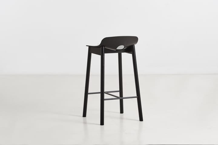 Taburete Mono 65 cm, Fresno pintado negro Woud