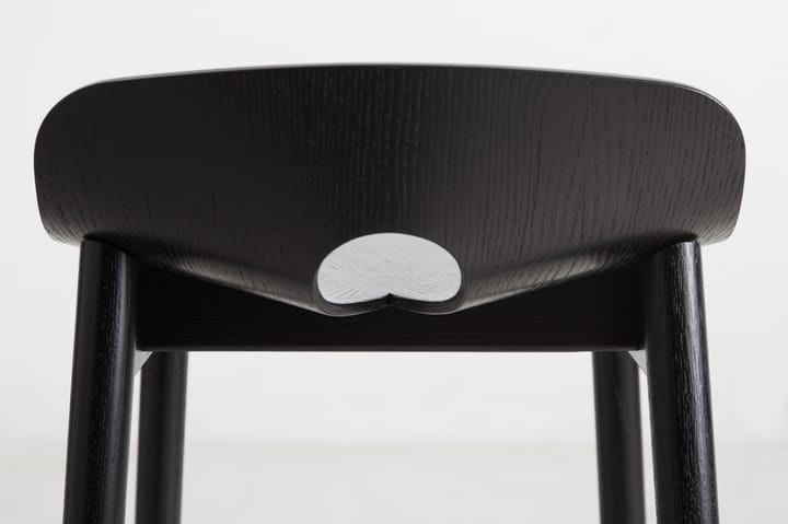 Taburete Mono 65 cm, Fresno pintado negro Woud