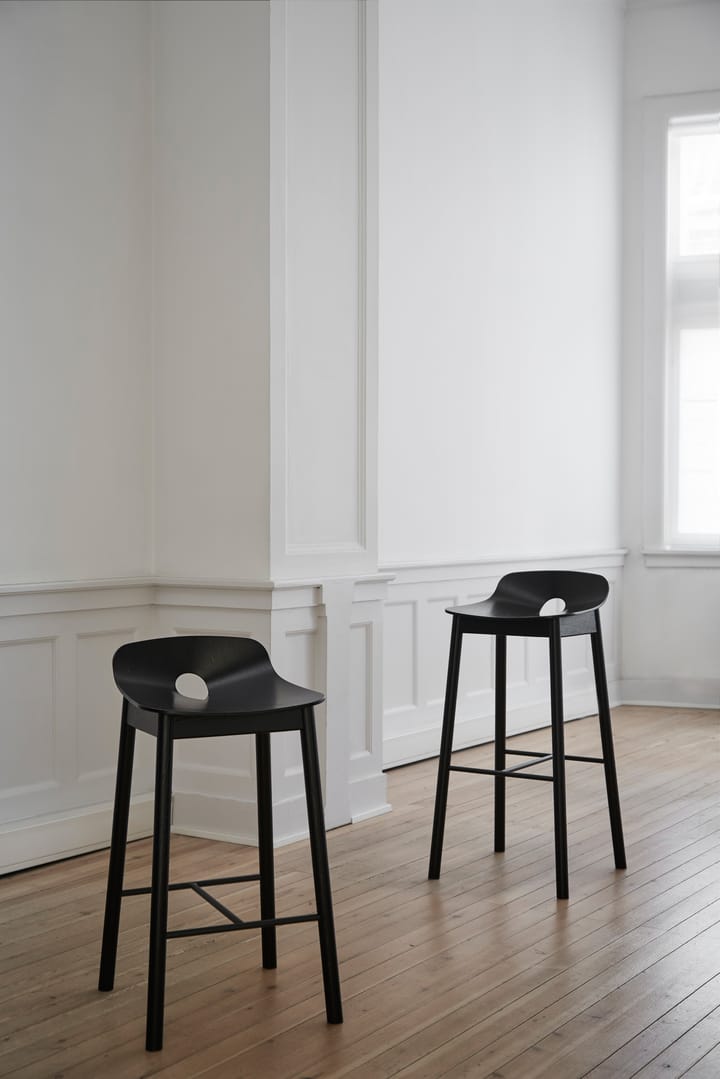 Taburete Mono 65 cm, Fresno pintado negro Woud