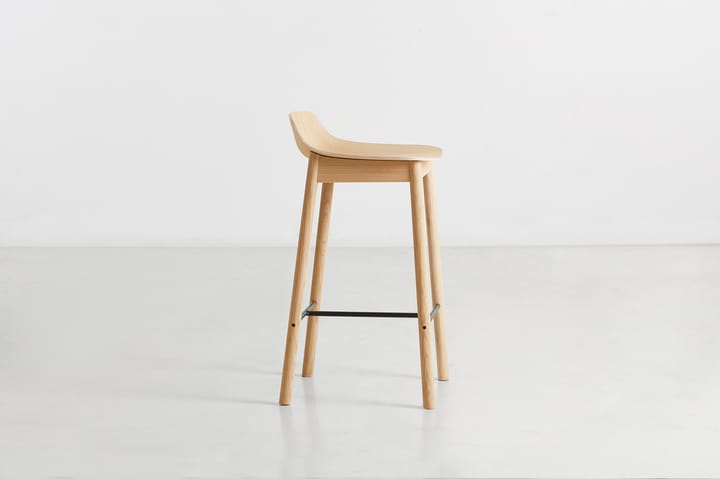 Taburete Mono 65 cm, Roble pigmentado blanco Woud