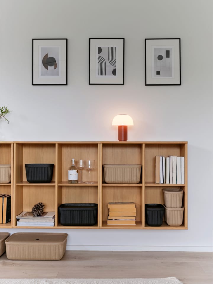 3 Cajas de almacenamiento Pulp 15x23 cm, Black Zone Denmark