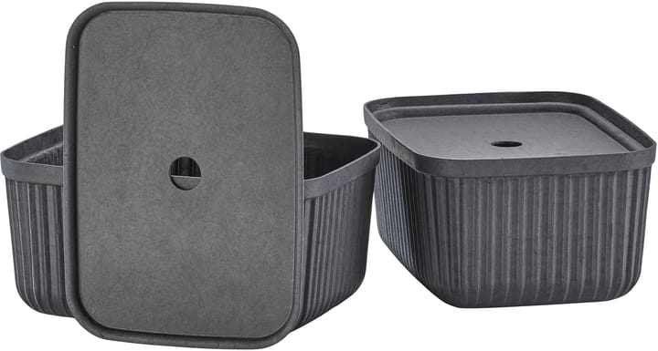 4 Cajas de almacenamiento Pulp 23x32 cm, Black Zone Denmark