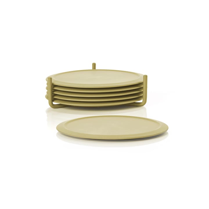 6 Posavasos con soporte Singles, Leroble Green Zone Denmark